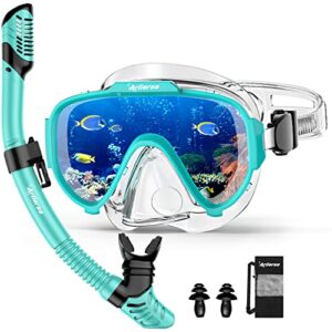 Anti-Fog Taucherbrille und Trocken Schnorchel für Erwachsene zum Schwimmen und Tauchen