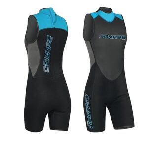 Hochwertiger Neopren-Shorty für Damen, Camaro Flex Skin Bermuda, 3 mm Superelastic Neopren, perfekt für warme Gewässer und verschiedene Wassersportarten wie Wakeboarding, Wasserski fahren und Surfen.