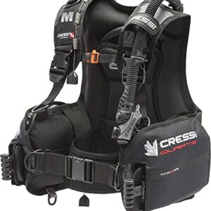 Tauchanzug Cressi Unisex Adult Quartz BCD Dive Center Edition, Schwarzes Design für alle Taucher geeignet, gute Tarierung und komfortables Design, ideal für den Tauchsport