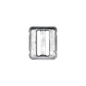 Metallisches Tauchblei Sub in rechteckiger Form mit glanzender Oberfläche für Tauchgänge, erhältlich in Packungen von 1 bis 6 Stück. Ideal für Apnoe-Tauchen.