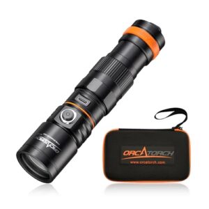 Tauchlampe mit 3000 Lumen, USB Typ-C Direct-Charge, IP68 wasserdicht, Nacht Unterwasser Licht für Tauchen und Wassersport