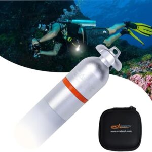 Tauchen Signallicht, ORCATORCH SD01 Pro Mini Strobe Licht für 150M Unterwassertauchen, Wasserfeste LED Leuchte mit AAA Batterie und Drehschalter
