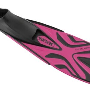 Unisex Schnorchelflossen für Erwachsene und Kinder mit geschlossenen Fußteilen aus weichem Gummi, rosa Farbe, Größe 38/39 EU
