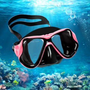 Taucherbrille mit Ultra-Clear-Sichtfeld und gehärteten Gläsern, ideal für Erwachsene, Tauchen und Schnorcheln