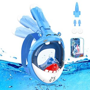 Tauchermaske für Kinder, 180° HD Anti-Fog & Anti-Leck Schnorchelmaske, Taucherbrille für 4-12 Jahre