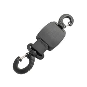 Unisex Mini-Retraktor Retractor von ABYSSTAR, schwarzes Zubehör für Tauchausrüstung