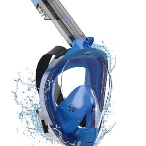 Bunte ACURE Schnorchelmaske für Erwachsene mit ergonomischem Design und abnehmbarer Kamerahalterung, ideal für klare Sicht beim Schnorcheln.