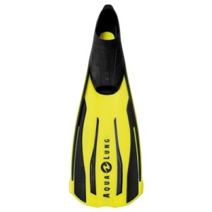 Aqualung Unisex-Adult Wind Fins in leuchtendem Gelb, ideal für Taucher und Schnorchler, ergonomisches Design mit breitem Einstieg und Halteband für hohen Tragekomfort.