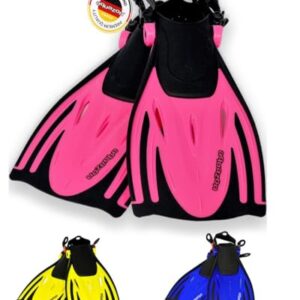 AQUAZON Alicante verstellbare Flossen in pink für Kinder und Erwachsene, ideal zum Schnorcheln und Schwimmen, Größe 32-37.