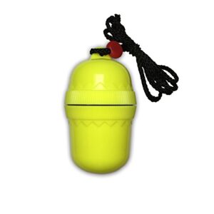 AT Taucherei Dry Box S - wasserdichter und druckdichter Behälter in leuchtendem Gelb für den sicheren Transport von Wertsachen beim Tauchen und Outdoor-Aktivitäten.