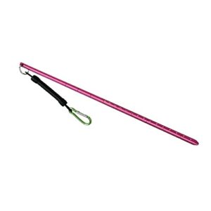Baoblaze Aluminium Riffstab in Rose Rot, ideal zum Tauchen, Schnorcheln und für präzise Messungen unter Wasser.