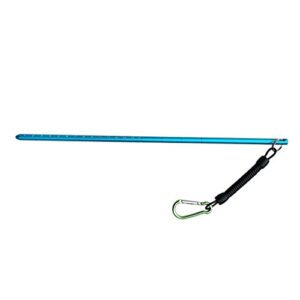 Baoblaze Aluminium Riffstab zum Tauchen und Schnorcheln, blau mit Skala zur genauen Orientierung unter Wasser.