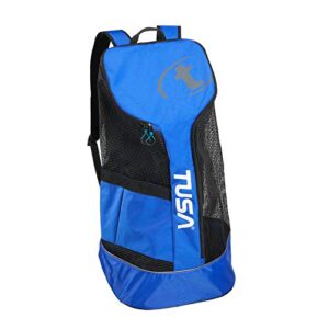 Sportlicher Batoh siovy MESH BACKPACK Tusa in Blau mit Netzmaterial für optimale Belüftung, ideal für Abenteuer und Alltag.