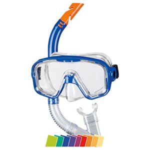 Beco Unisex Jugend Tauchset mit blauer Schnorchelmaske und Schnorchel, ideal für das Schnorcheln im Meer oder im Freibad.