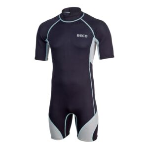Beco Neoprenanzug Herren kurz aus 3 mm CR-Neopren mit UV Schutz UPF 50+, ideal für Wassersportarten wie Surfen und Schwimmen, mit praktischem Rückenreißverschluss in Größe XL.