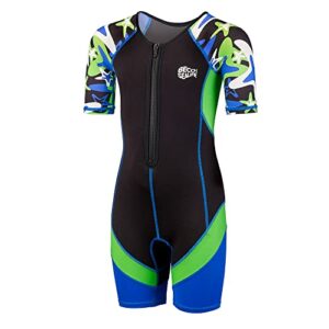 BECO-Sealife Neoprenanzug für Kinder in Blau, kurzer Schwimmanzug mit UPF 50+ Schutz, ideal für Wassersport und warme Tage.