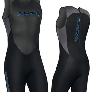 Herren Neoprenanzug Camaro Bermuda Flex Skin in Schwarz für Wassersportarten wie Surfen und Tauchen.
