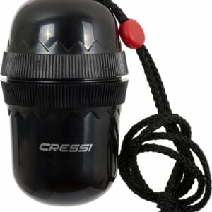 Cressi 1946 Dry Box - wasserdichte Aufbewahrungsbox in Schwarz, ideal für Wassersport und zum Schutz von Wertsachen