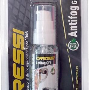 Cressi Anti Fog Gel in einer modernen Verpackung, 30ml, für klare Sicht unter Wasser ohne Beschlag.