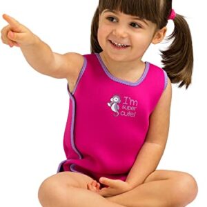 Cressi Baby-Girls Warmer Wetsuit in Rosa für Kinder von 18 bis 24 Monaten, ideal für Wassersportaktivitäten