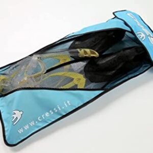 Cressi Kombi-Tragetasche für Schnorchelflossen mit praktischem Design, blauem Reißverschluss und robuster Bauweise, ideal für Wassersportler.