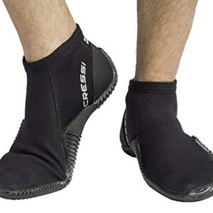 Cressi Low Boot Neopren Tauchschuhe in Schwarz, 3mm dick, ideal für Tauch- und Wassersport, Größe XS (EU 36/37).