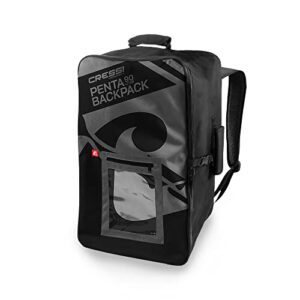 Cressi Unisex-Adult Penta Backpack - robuster, stilvoller Rucksack aus Polyester und PVC mit 90 Liter Volumen für Wassersport und Outdoor-Aktivitäten