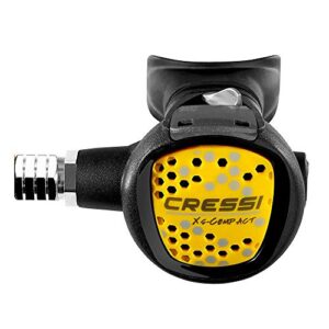 Cressi Premium Oktopus mit gelbem Schlauch – Hochwertiger Atemregler für Taucher, sichtbar und funktional, ideal für alle Erfahrungsstufen.