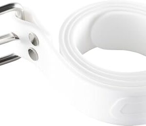 CRESSI Unisex-Adult Serpent Silicone Marseillaise Belt in weiß, ideal für Taucher und Freitaucher, ausgestattet mit hochwertiger Edelstahl-Schnalle und silikonbeschichtetem Band für extreme Widerstandsfähigkeit.