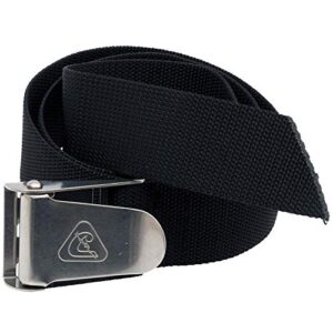 Cressi Unisex Tauchen Bleigürtel Quick-Release in schwarz mit stabiler Edelstahlschnalle für sichere Anpassung beim Tauchen.