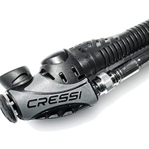 Cressi Unisex-Adult By Pass Inflator - Aufblasvorrichtung für Auftriebskompensatoren in Schwarz/Grau, ideal für Taucher und Wassersportbegeisterte