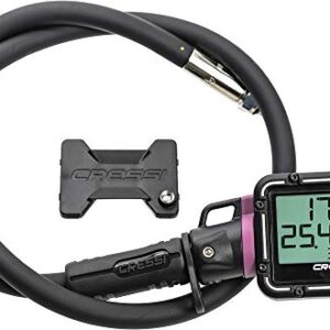 CRESSI DIGI 2 digitale Taucheruhr in Rosa, kombiniert Manometer, Tiefenmesser und Thermometer für Unterwasser-Abenteuer.