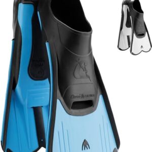 Cressi Unisex Schwimmflossen Light in Blau, Größe 41/42 EU, für Schwimmen und Schnorcheln, ergonomisches Design für optimalen Tragekomfort.