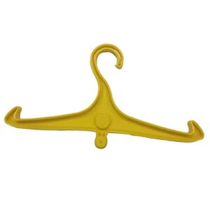 Praktischer Dickly Aufhänger für Neoprenanzüge, Tarierwesten und Atemregler in leuchtendem Gelb, ideal für Taucher und Wassersportler.