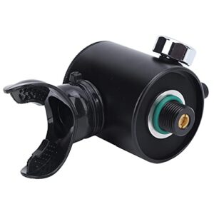 DIDEEP 0,5 L Scuba Sauerstoff Zylinder Kopf Entlüftungsventil Adapter mit wasserdichtem Manometer für sicheres Tauchen
