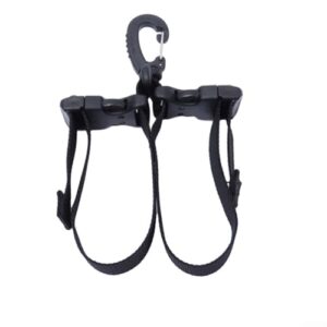 Dive in Style verstellbarer Flossenhalter mit Schnellverschluss in Schwarz für Taucher und Schwimmer, aus strapazierfähigen Materialien für optimale Langlebigkeit und Komfort.