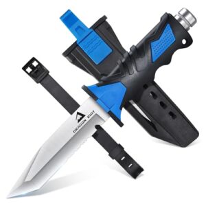 DRAGON RIOT Tauchermesser mit scharfer Klinge und ergonomischem Griff, ideal für Outdoor-Aktivitäten und Survival-Abenteuer.