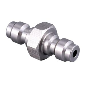 Htopse Verbesserter Edelstahl-Schnelltrenn-Adapter für Tauchflaschen mit 8 mm Gewinde für eine effiziente Verbindung und hohe Kompatibilität.