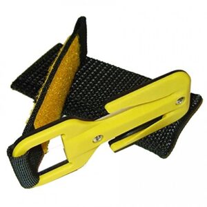 EEZYCUT Trilobite Webbing and Line Knife in gelb, ergonomischer Handgriff mit schwarzem Gewebe für Outdoor-Aktivitäten