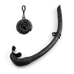 Lixada Silikon Faltbarer Schnorchel mit ergonomischem Mundstück und tragbarer Aufbewahrungsschachtel für Unterwasserabenteuer.