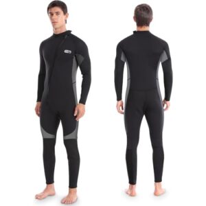 Neoprenanzug für Herren, 3mm Neoprenanzug für Tauchen, Surfen, Schnorcheln und Kajakfahren