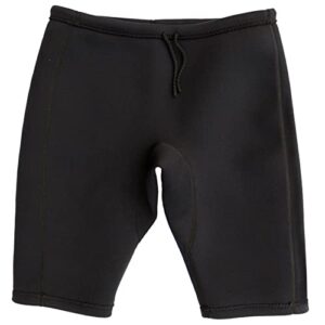 Schwarze 3 mm Neopren-Kanu-Schwimmshorts mit verstellbarem elastischen Bund, ideal für Wassersportaktivitäten