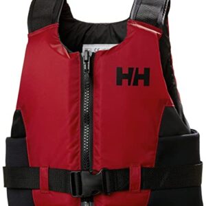 Leuchtend rote Helly Hansen Unisex Rider Qajaq Weste für Kajakfahren und SUP, hohe Sicherheit und Komfort auf dem Wasser, L-XL Größe