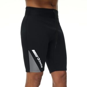 Herren Neoprenhose 2mm Shorts für Wassersport, ideal zum Surfen, Schnorcheln, Schwimmen und Tauchen in Grau.
