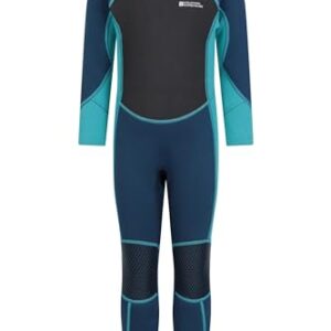 Mountain Warehouse Kinder-Neoprenanzug 2,5mm in Blaugrün für Jungen und Mädchen mit UV-Schutz 50+, ideal für Wassersportarten