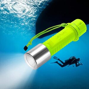 Kriogor 1100LM LED Tauchlampe in Unterwasserumgebung mit intensivem Lichtstrahl, perfekt für Tauchen und Schnorcheln.