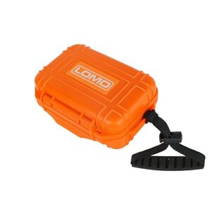 Kompakte Lomo Trockenbox 16 in orange, wasserdichte Aufbewahrungsbox für Kajak und Wassersport, ideal für empfindliche Gegenstände.