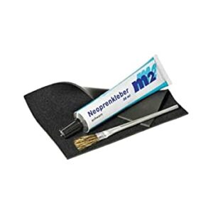 M2 Neopren Reparaturset mit Neoprenflicken und Kleber für die Reparatur von Neoprenartikeln