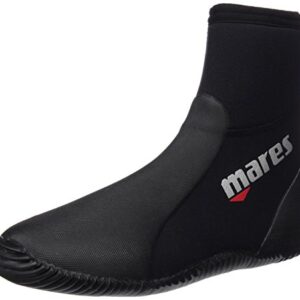Mares Erwachsene Dive Boot Classic NG 5 mm Füßling in Schwarz und Grau für Taucher, Größe 38 EU, hochwertiger Neoprenschuh mit Reißverschluss für erleichtertes An- und Ausziehen.