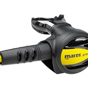 Mares Erwachsenen Octopus Prestige Atemregler in Schwarz mit gelben Akzenten für Tauchen